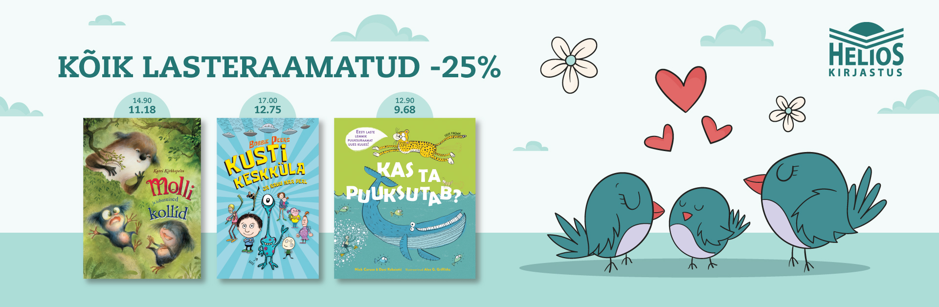 Kõik laste- ja noorteraamatud -25%